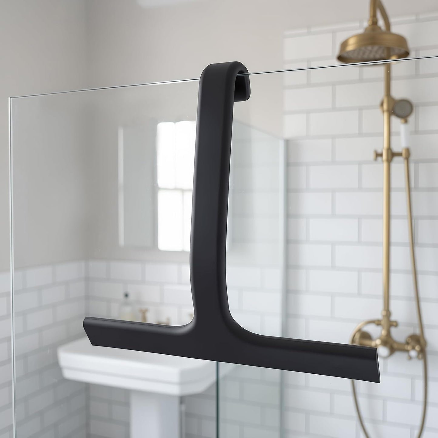 Silicone Shower Door Squeegee with Hanging Hook